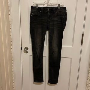 Miss Me Signature Rise Skinny Jeans with Appliqués Sz 28
